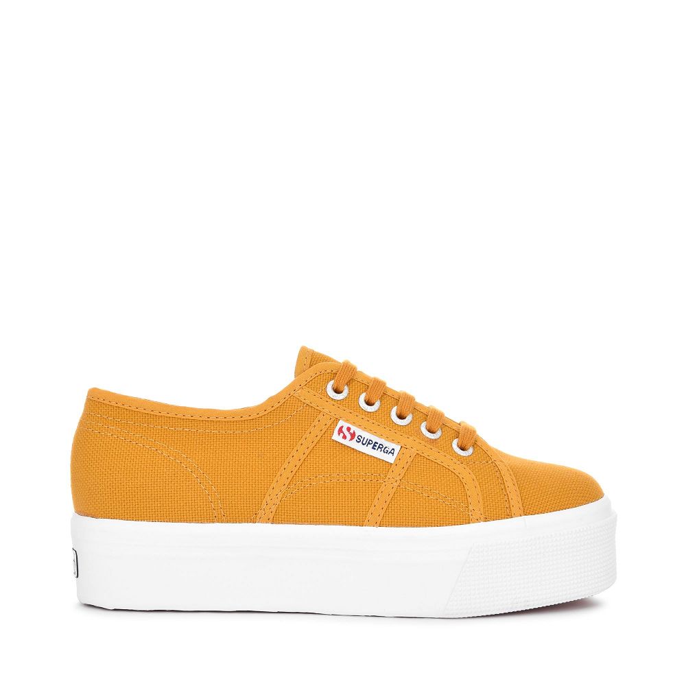 Superga 2790acotw Linea Up And Down Yellow Platform Sneakers - Women's Sneakers USA | US8407140